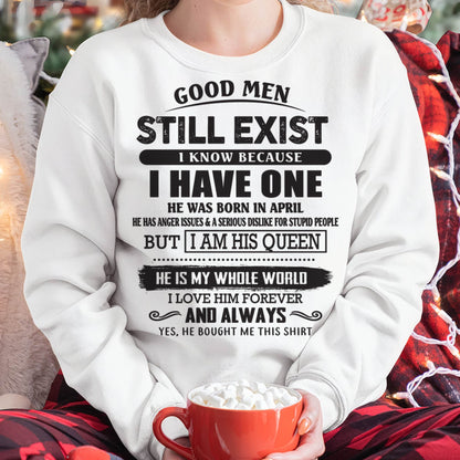 April - Good Men Still Exist - Perfect Gift For Your Girlfriend, Wife From Husband - DTSM04 (SKU07-166-04)