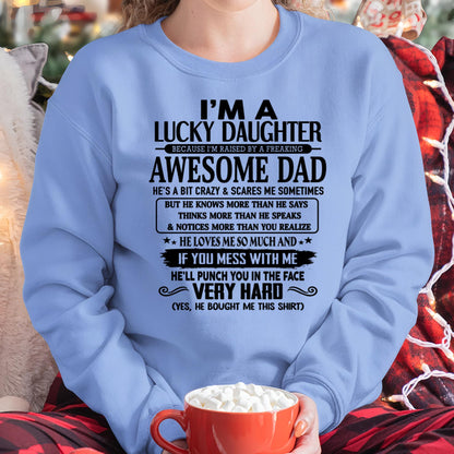 Lucky Daughter Tee - Perfect T-Shirt From Dad DTSM00 SKU-TLUCKYDD-00