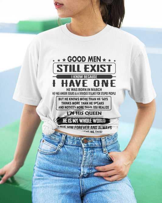 March - Good men Still Exist - gift for your girlfriend, wife from Husband - DTSM03 (SKU-GM-03)