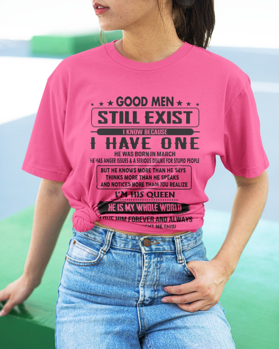 March - Good men Still Exist - gift for your girlfriend, wife from Husband - DTSM03 (SKU-GM-03)