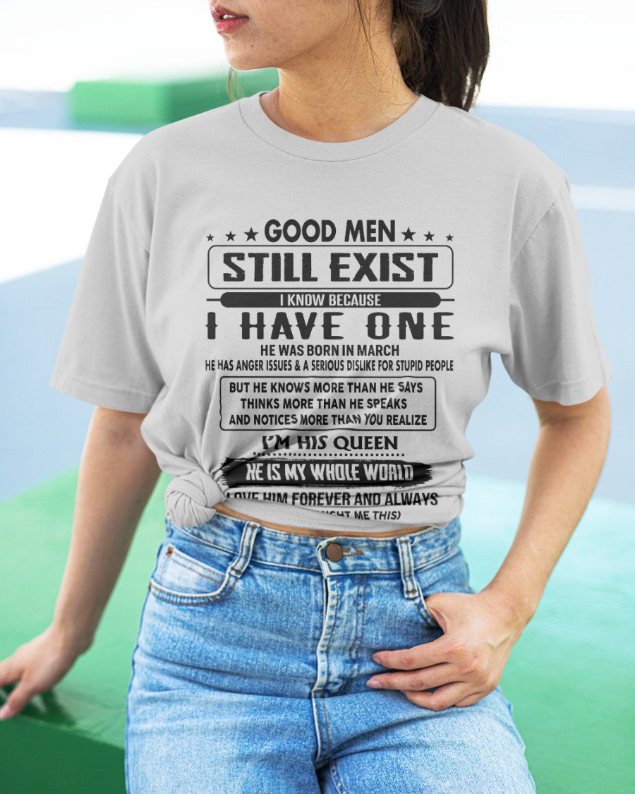 March - Good men Still Exist - gift for your girlfriend, wife from Husband - DTSM03 (SKU-GM-03)