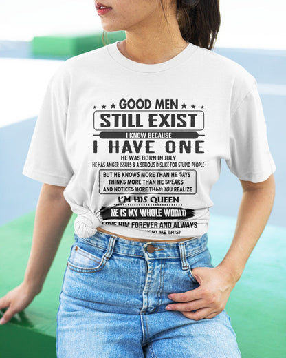 July - Good men Still Exist - gift for your girlfriend, wife from Husband - DTSM07 (SKU-GM-07)