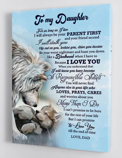 To My Daughter From Dad Canvas (SKUC07-03)