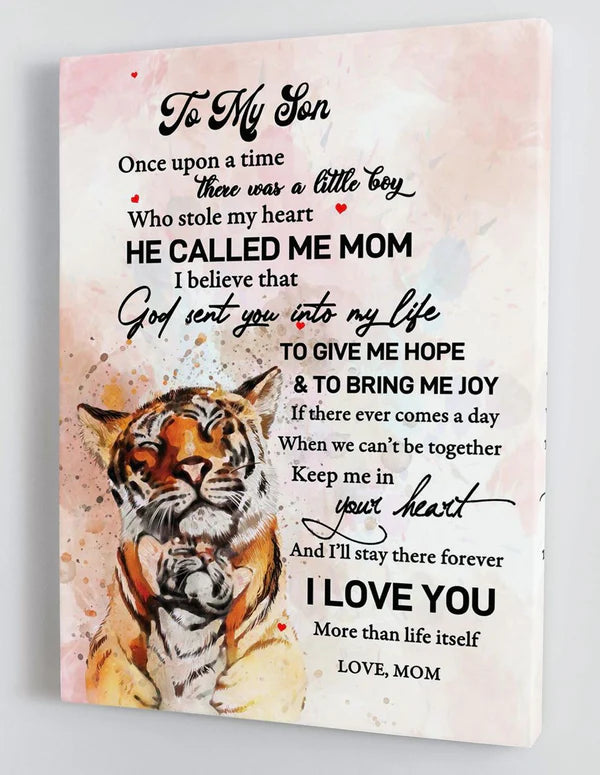 To My Son From Mom Canvas