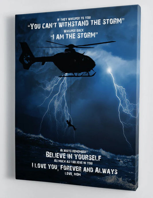 To My Son From Mom Canvas