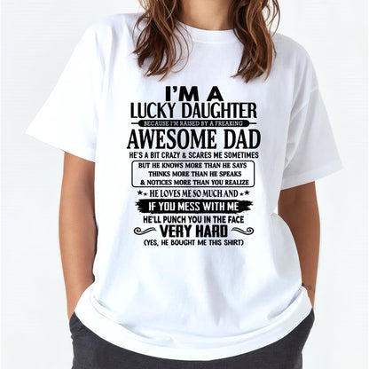 Lucky Daughter Tee - Perfect T-Shirt From Dad DTSM00 SKU-TLUCKYDD-00