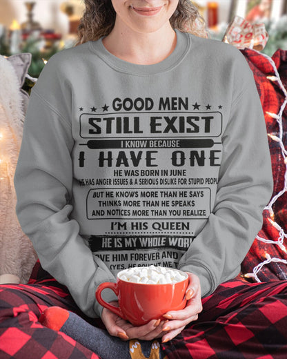 June - Good men Still Exist - gift for your girlfriend, wife from Husband - DTSM06 (SKU-GM-06)