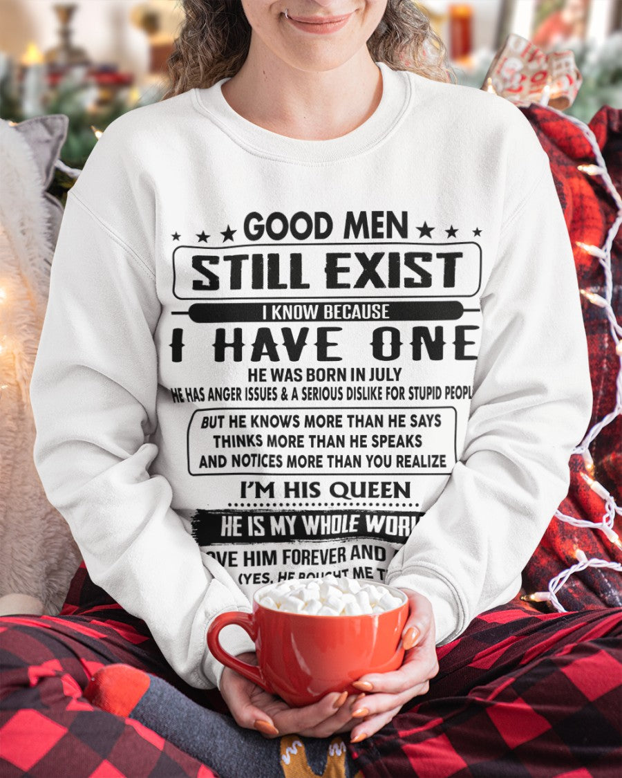 July - Good men Still Exist - gift for your girlfriend, wife from Husband - DTSM07 (SKU-GM-07)