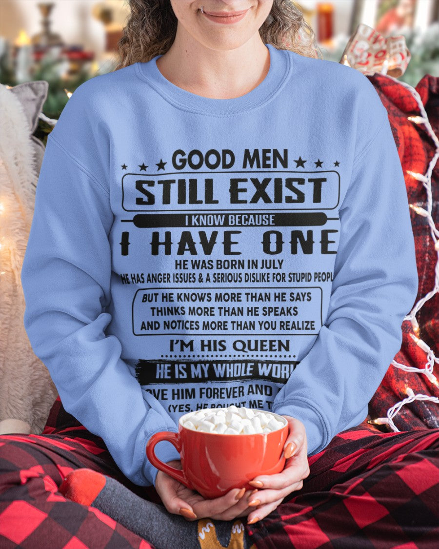 July - Good men Still Exist - gift for your girlfriend, wife from Husband - DTSM07 (SKU-GM-07)