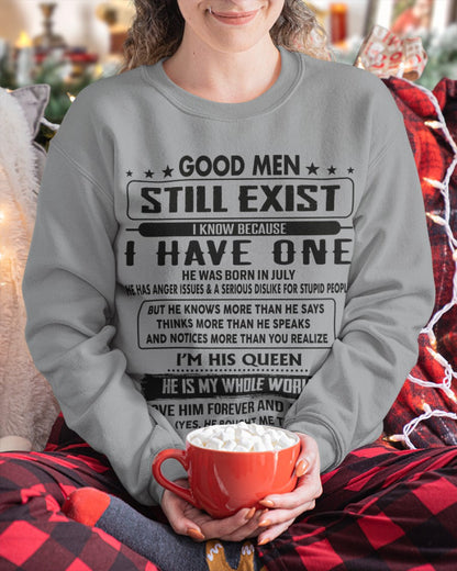 July - Good men Still Exist - gift for your girlfriend, wife from Husband - DTSM07 (SKU-GM-07)