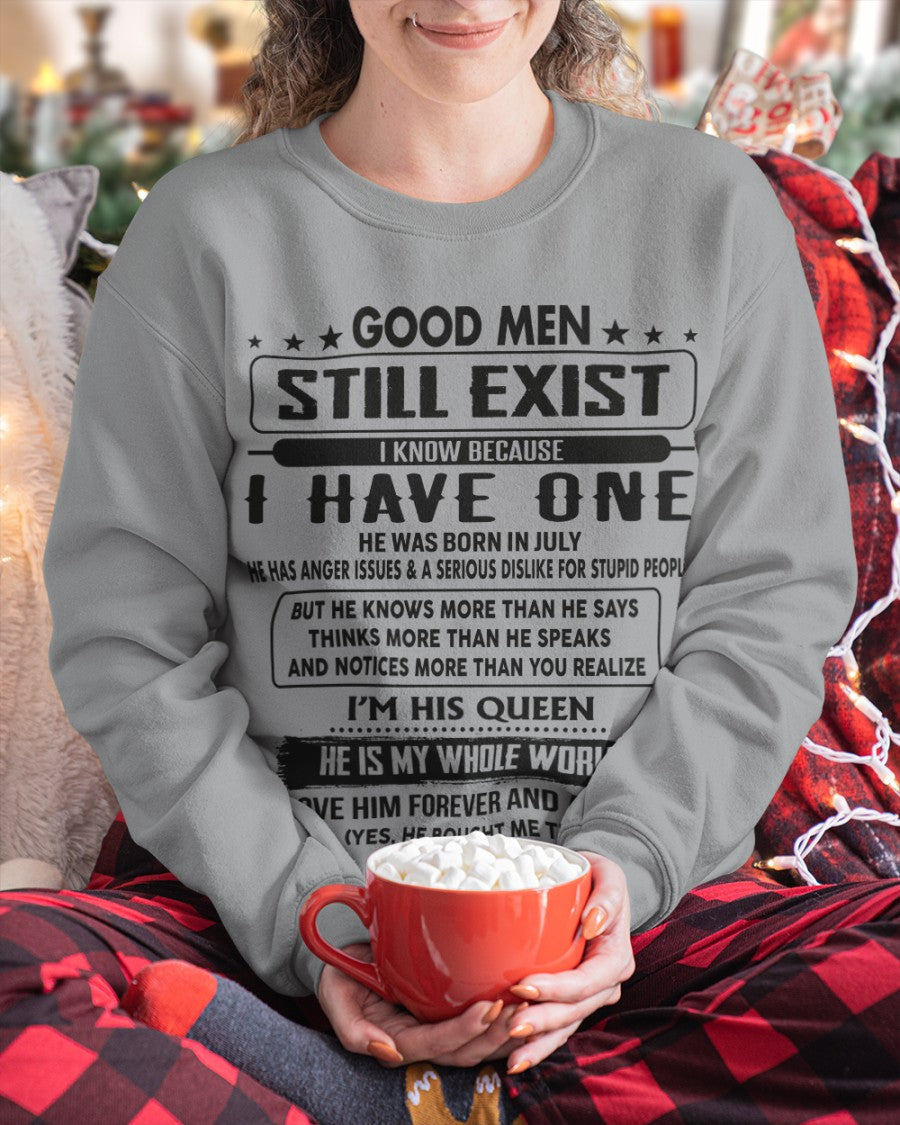 July - Good men Still Exist - gift for your girlfriend, wife from Husband - DTSM07 (SKU-GM-07)