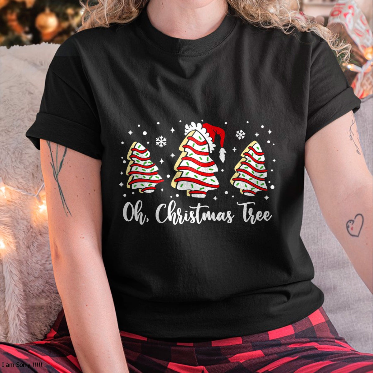Christmas Shirts for Family, Funny christmas shirts, Christmas Unisex T-Shirt/Hoodie/Sweatshirt HLT00 - Groovy Oh Christmas Tree Cakes Debbie Becky Jen Cake Lovers T-Shirt