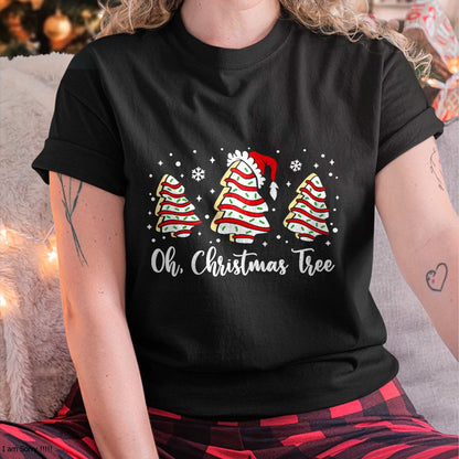 Christmas Shirts for Family, Funny christmas shirts, Christmas Unisex T-Shirt/Hoodie/Sweatshirt HLT00 - Groovy Oh Christmas Tree Cakes Debbie Becky Jen Cake Lovers T-Shirt