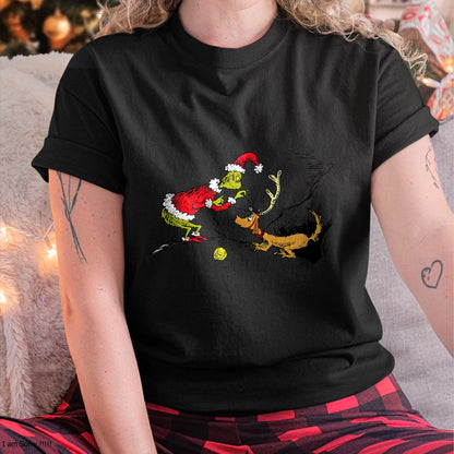 Christmas Shirts for Family, Funny christmas shirts, Christmas Unisex T-Shirt/Hoodie/Sweatshirt HLT00 - Dr. Seuss Reindeer T-shirt T-Shirt