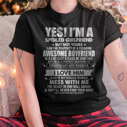 I am Spoiled Girlfriend - Gift for Wife From Husband - NGHL00