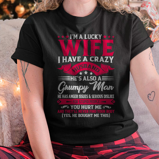 I am Lucky Wife - Gift for Wife From Husband - NGHL00