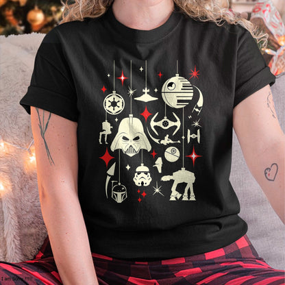Christmas Shirts for Family, Funny christmas shirts, Christmas Unisex T-Shirt/Hoodie/Sweatshirt HLT00 - Star Wars Galactic Empire Ornaments Holiday T-Shirt
