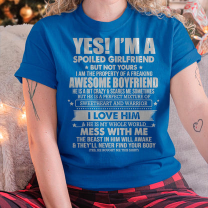 I am Spoiled Girlfriend - Gift for Wife From Husband - NGHL00