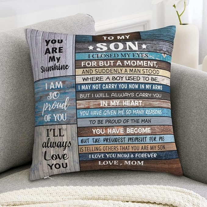 To My Son From Mom & Dad Pillow
