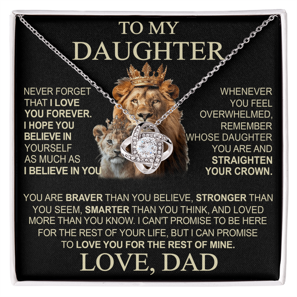 To My Daughter From Dad Necklace