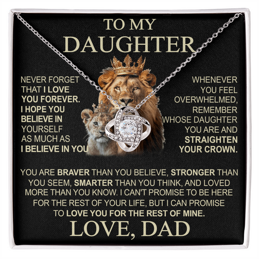 To My Daughter From Dad Necklace