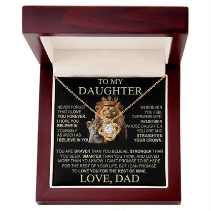 To My Daughter From Dad Necklace