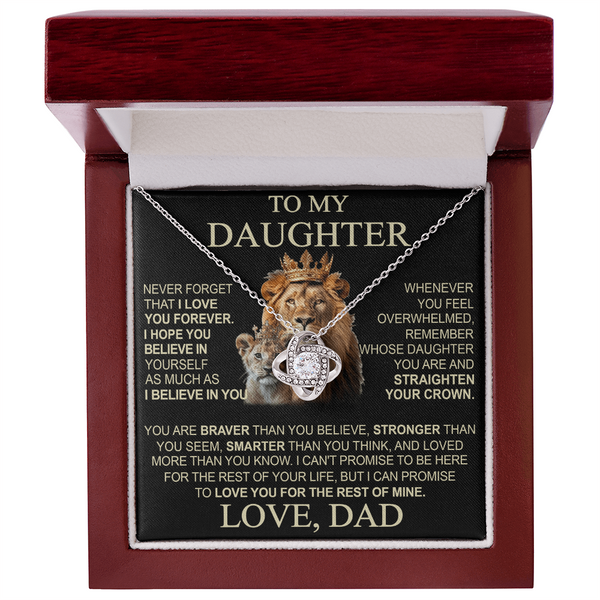 To My Daughter From Dad Necklace