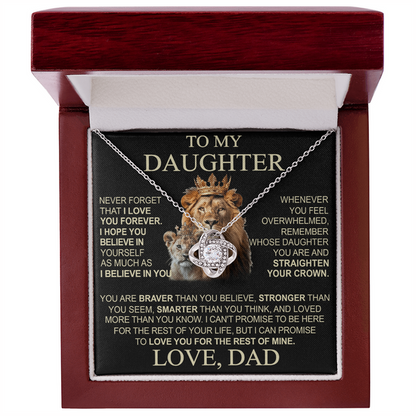 To My Daughter From Dad Necklace