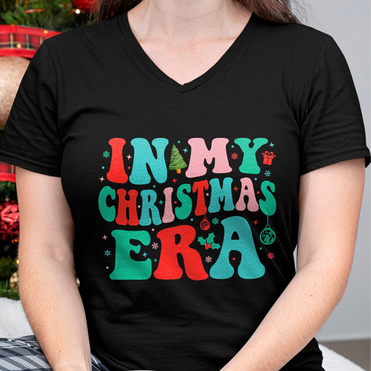 Christmas Shirts for Family, Funny christmas shirts, Christmas Unisex T-Shirt/Hoodie/Sweatshirt HLT00 - In My Christmas Era Cute Groovy Christmas Holiday Xmas T-Shirt