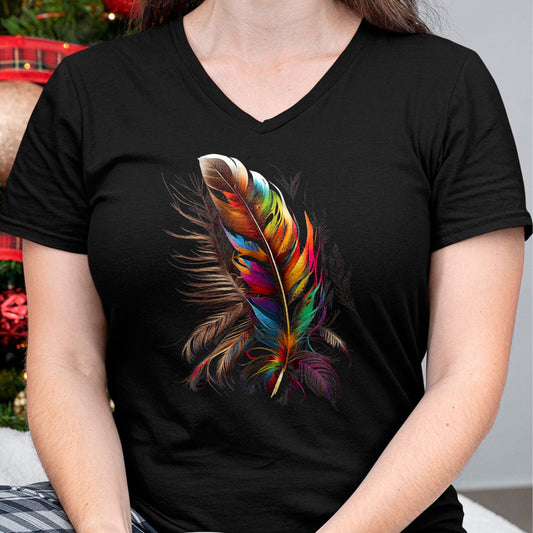 Native American T-Shirts, Vintage Native American Unisex T-Shirt/Hoodie/Sweatshirt HLT00 - Feather Southwest Native American Indian Tribal Art Graphic T-Shirt (1)