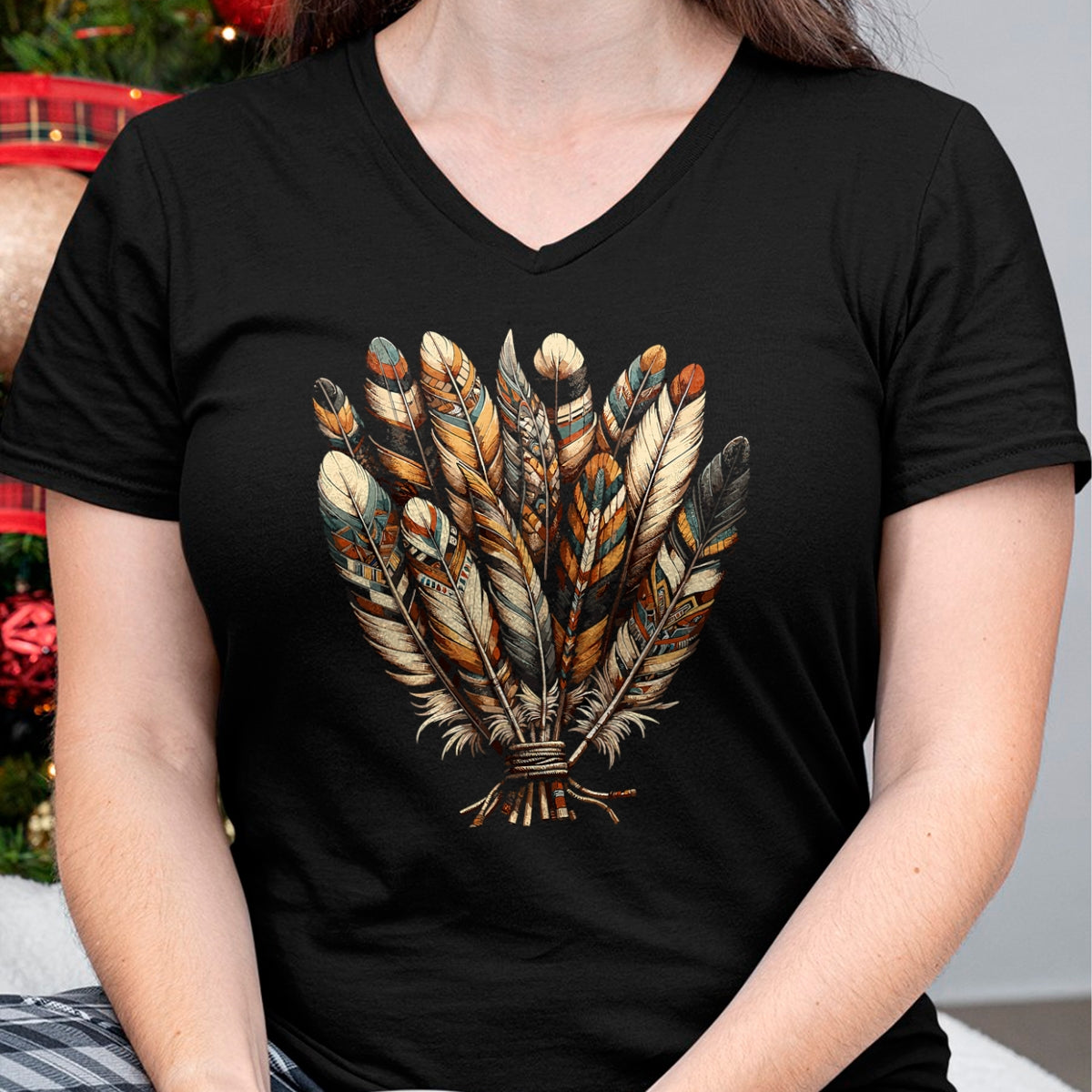 Native American T-Shirts, Vintage Native American Unisex T-Shirt/Hoodie/Sweatshirt HLT00 - Strong Indigenous Woman Native American Indigenous T-Shirt (1)
