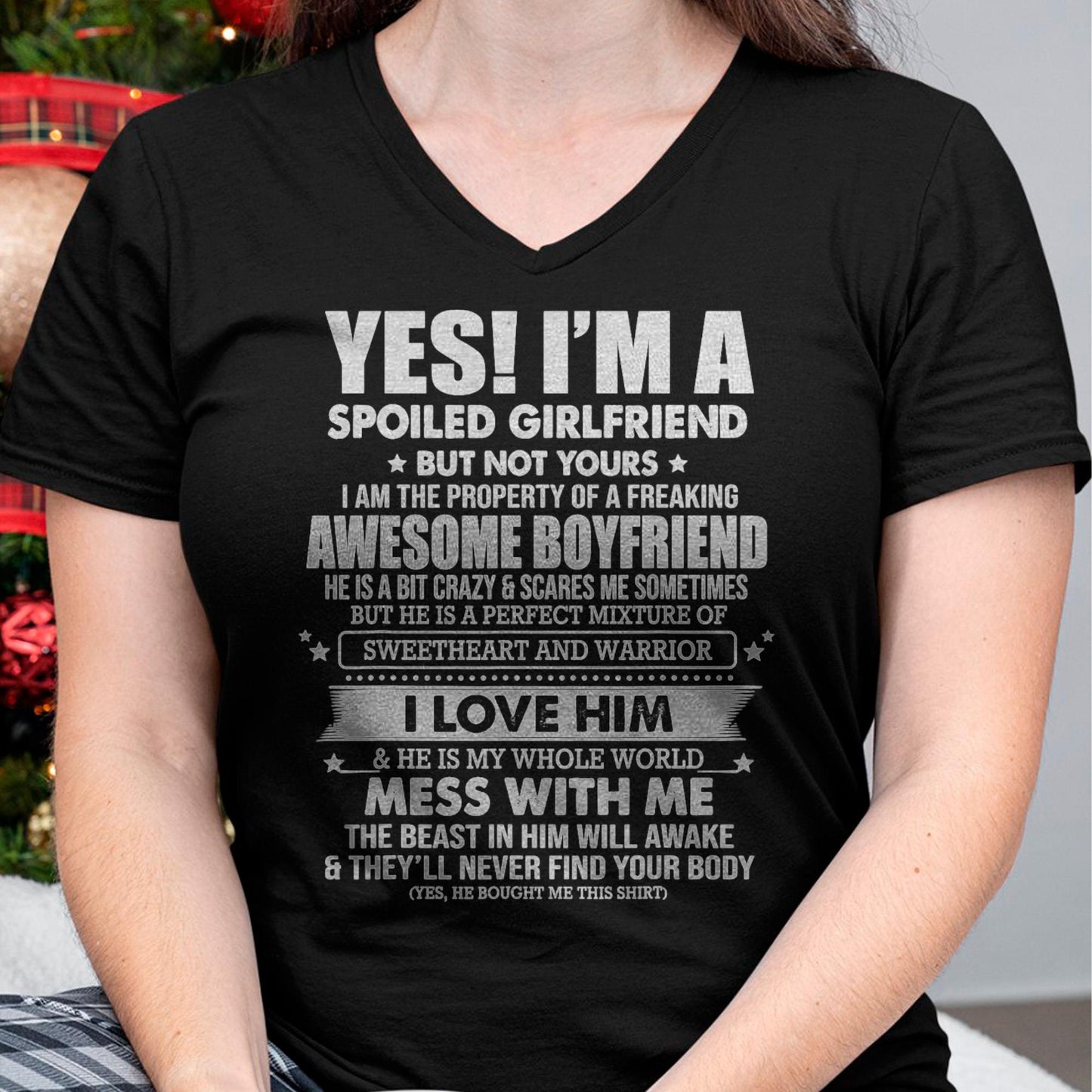 I am Spoiled Girlfriend - Gift for Wife From Husband - NGHL00