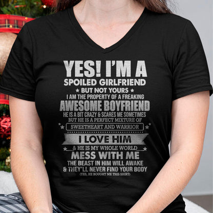 I am Spoiled Girlfriend - Gift for Wife From Husband - NGHL00