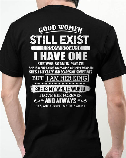 MARCH - GOOD WOMEN STILL EXIST - PERFECT GIFT FROM WIFE, GIRLFRIEND - DTSM03 (SKU12-306-03)