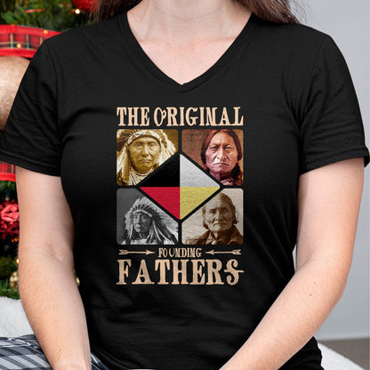 Native American T-Shirts, Vintage Native American Unisex T-Shirt/Hoodie/Sweatshirt HLT00 - Original Founding Fathers Native American Tribe T-Shirt (1)