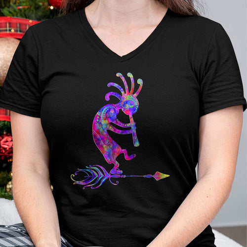 Native American T-Shirts, Vintage Native American Unisex T-Shirt/Hoodie/Sweatshirt HLT00 - Native American Kokopelli With Feather 2 - Fan Fun T-Shirt