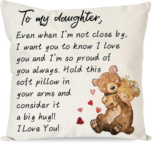 To My Daughter From Mom & Dad Pillow (SKUP12-37)
