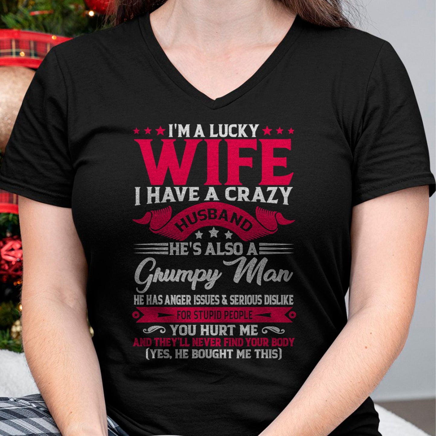 I am Lucky Wife - Gift for Wife From Husband - NGHL00