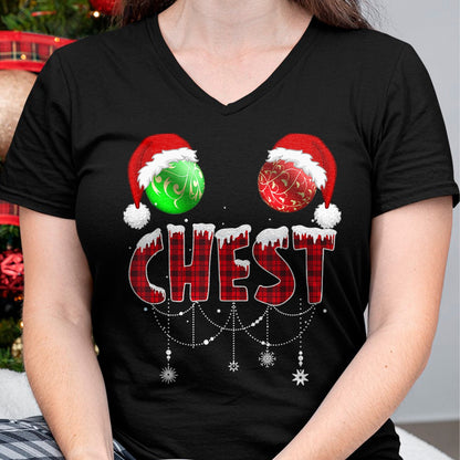 Christmas Shirts for Family, Funny christmas shirts, Christmas Unisex T-Shirt/Hoodie/Sweatshirt HLT00 - Chest Nuts Christmas Shirt Funny Matching Couple Chestnuts T-Shirt