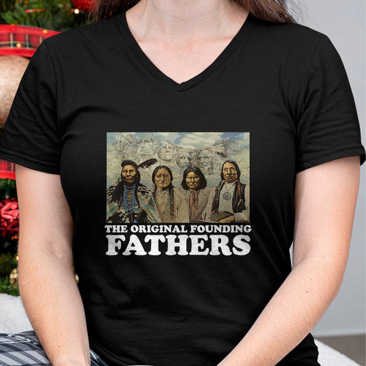 Native American T-Shirts, Vintage Native American Unisex T-Shirt/Hoodie/Sweatshirt HLT00 - The Original Founding Fathers Native American T-Shirt (4)