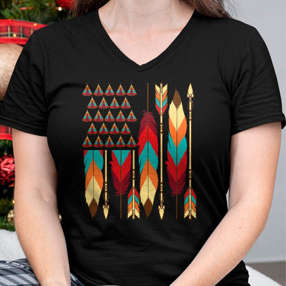Native American T-Shirts, Vintage Native American Unisex T-Shirt/Hoodie/Sweatshirt HLT00 - Native American Flag - Pride Month Indigenous People Veteran T-Shirt