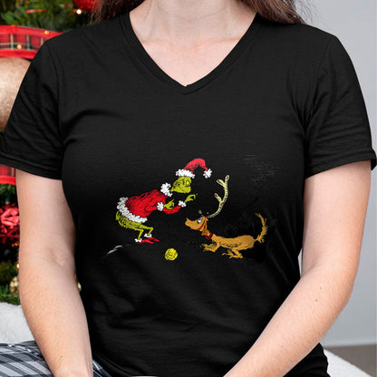 Christmas Shirts for Family, Funny christmas shirts, Christmas Unisex T-Shirt/Hoodie/Sweatshirt HLT00 - Dr. Seuss Reindeer T-shirt T-Shirt