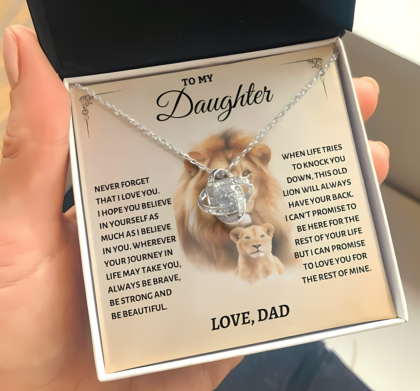 To My Daughter From Dad Necklace