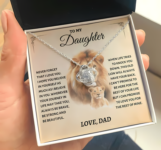 To My Daughter From Dad Necklace