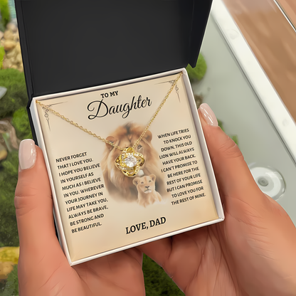 To My Daughter From Dad Necklace