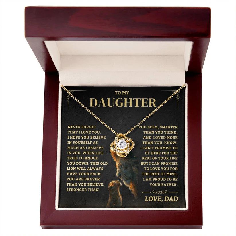 To My Daughter From Dad Necklace