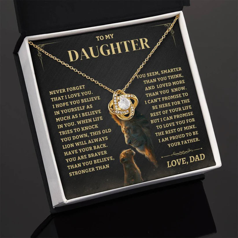 To My Daughter From Dad Necklace