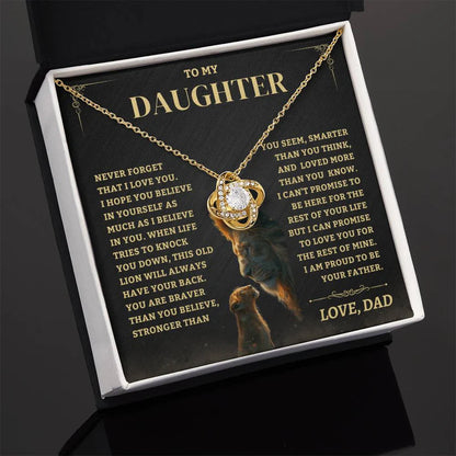 To My Daughter From Dad Necklace