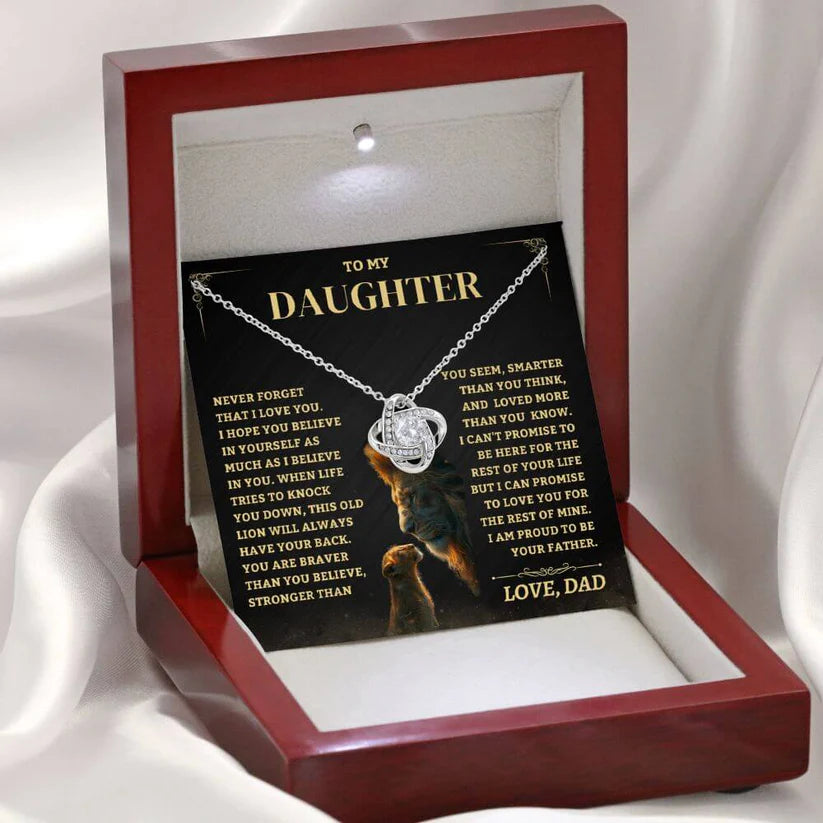 To My Daughter From Dad Necklace