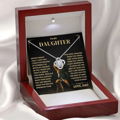 To My Daughter From Dad Necklace